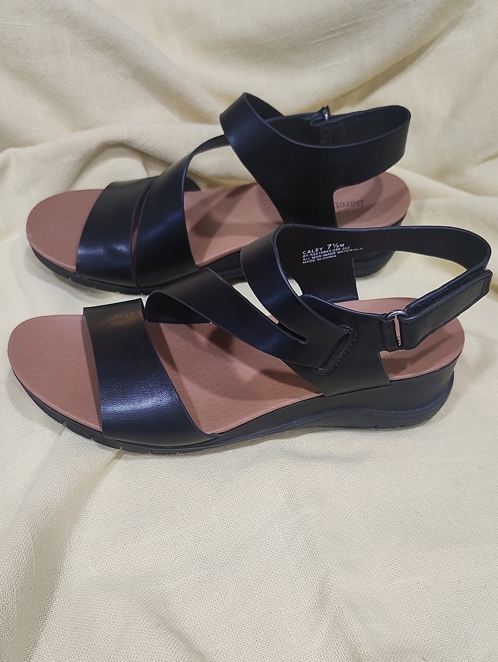 BareTraps "Caley" Black Strappy Women’s Slingback Sandals